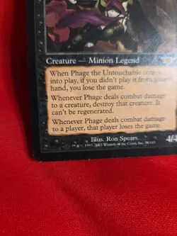Magic The Gathering | Legions | Phage the Untouchable | RARE! MTG Game Ender! - Image 3
