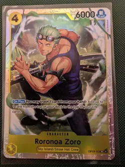 One Piece TCG - Roronoa Zoro OP15-113 - Secret Rare - English - NM/M - Image 1