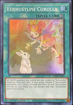 Vernusylph Corolla POTE-EN061 Power of the Elements 1st Edition - Yugioh Card - Image 1