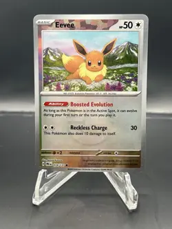 Pokemon Eevee TCG Master Ball Pattern 074/131 Prismatic Evolutions Holo Card - Image 1