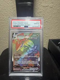 Rayquaza VMAX 217/203 - PSA 10 GEM MINT - Evolving Skies Secret - Pokemon Cards - Image 1