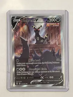 Umbreon V Single Strike Full Art Holo 189/203 Pokemon TCG Card - Image 1