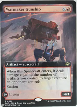 MTG: Edge of Eternities - Warmaker Gunship - Extended Art Foil - Image 1