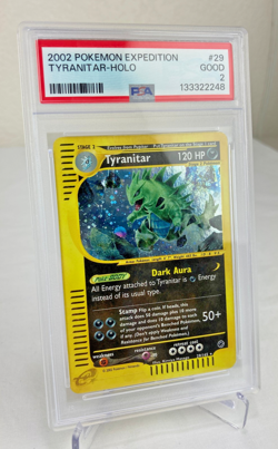 Tyranitar 029/165 - Expedition Base Set Holo Rare Pokemon Card - PSA 2 - Good - Image 2