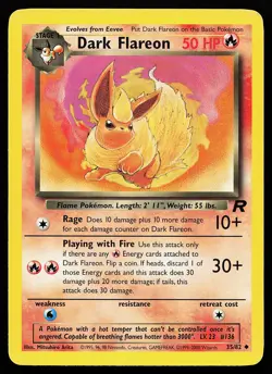Dark Flareon 35/82 Uncommon Team Rocket Pokemon Card - Image 1