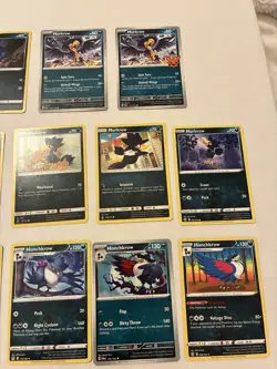 Lot Of 11 Murkrow and Honchkrow Pokemon Cards - Image 3