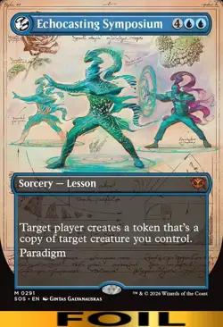 Echocasting Symposium ** FOIL BORDERLESS ** #291 - Secrets of Strixhaven MTG - Image 1
