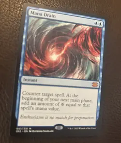 Magic The Gathering MTG Mana Drain Double Masters 2022 NM - Image 1