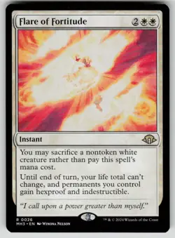 Flare of Fortitude Rare Modern Horizons 3 26 MTG Near Mint 2024 - Image 1
