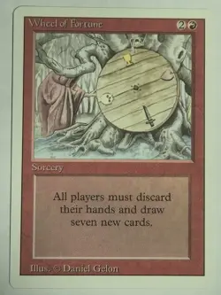 Wheel of Fortune Revised Edition NM/LP Excellent Condition Magic The Gathering - Image 1