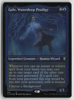 Gale, Waterdeep Prodigy (Foil Etched) LP Foil Battle for Baldur's Gate MTG - Image 1