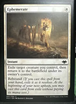 MTG Magic the Gathering : Ephemerate (7/404) Modern Horizons PACK FRESH - Image 1