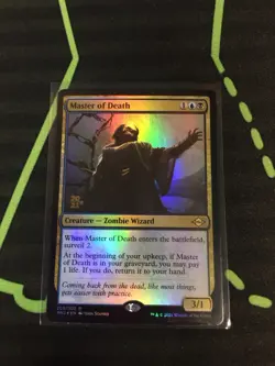 MTG Magic The Gathering Master Of Death Foil Prerelease Promo Dimir Zombie - Image 1