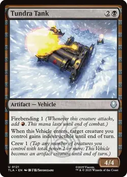 NM Tundra Tank, MTG, Avatar: The Last Airbender, Magic the Gathering, 121 - Image 1