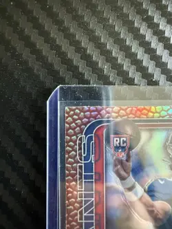 25/26 Topps Chrome Jaxson Dart LOT #306 Leather/Pigskin Refractor (RC) & Base - Image 5