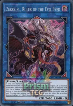 1st ed Zerrziel, Ruler of the Evil Eyed secret rare INCH-EN031 Yugioh - Image 1
