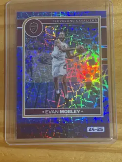 2024-25 Panini Nba HOOPS - Evan Mobley #82 Blue Explosion /99 Cleveland Cavs - Image 1