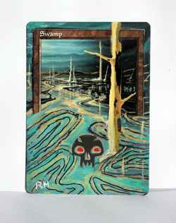 Swamp MTG Alter Art EDH Commander Magic The Gathering - Image 1