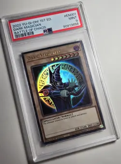 2022 YU-GI-OH! BATTLE OF CHAOS Dark Magician 25TH-EN001 1st Edition PSA 9 - Image 2