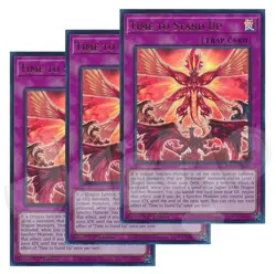 Yugioh - Time to Stand Up x 3 - 1st Edition Ultra Rare NM - Free Holo Card - Image 1