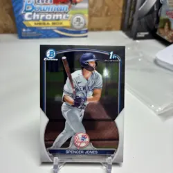 2023 1st Bowman Chrome Prospects Spencer Jones #BCP-139 - New York Yankees - Image 1