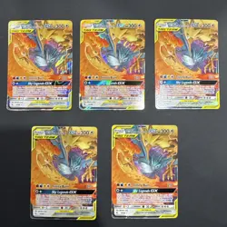 5x MOLTRES & ZAPDOS & ARTICUNO GX Tag Team 2019 Pokemon S&M Hidden Fates 44/68 - Image 1