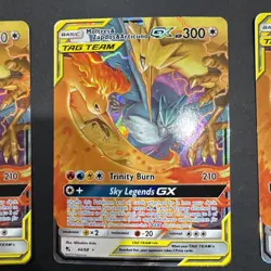 5x MOLTRES & ZAPDOS & ARTICUNO GX Tag Team 2019 Pokemon S&M Hidden Fates 44/68 - Image 3