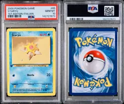 POKEMON PSA 10 STARYU 65/102 SET BASE 1st PRIMA EDIZIONE ITALIANO 2000 LOW POP - Image 3