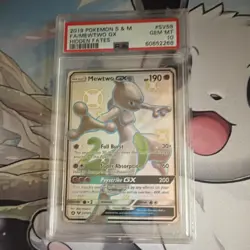 Pokemon TCG Hidden Fates Shiny Vault Mewtwo GX Holo SV59/SV94 PSA 10 - Image 1