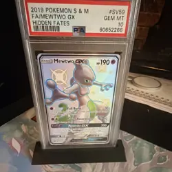 Pokemon TCG Hidden Fates Shiny Vault Mewtwo GX Holo SV59/SV94 PSA 10 - Image 3