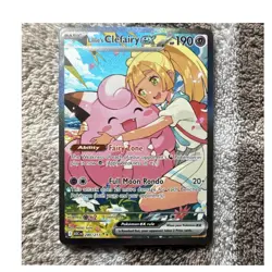 Pokemon Lillie's Clefairy GX Full Art Holo Fairy Basic 280/217 HP 190 Card - Image 1