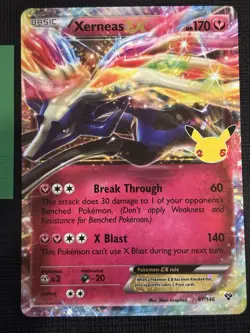 2021 POKEMON CELEBRATIONS CLASSIC COLLECTION XERNEAS EX 97/146 - Image 1