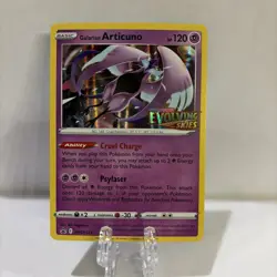 Pokemon Galarian Articuno Evolving Skies Prerelease Black Star Promo SWSH123 - Image 1