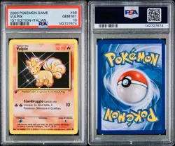 POKEMON PSA 10 VULPIX 68/102 SET BASE 1st PRIMA EDIZIONE ITALIANO 2000 LOW POP - Image 3