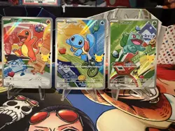 Pokemon TCG First Partner Illustration Collection Series 1 GEN 1 Starters Set - Image 1