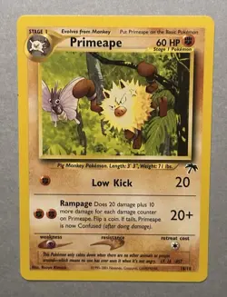 Pokemon TCG Primeape 18/18 Southern Islands 2001 - Image 1