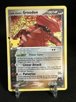 Team Magma's Groudon 9/95 Celebrations 25th Classic Collection Pokemon - Image 1