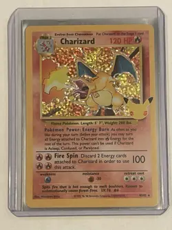 Charizard 4/102 Celebrations Holo Rare Pokemon TCG Card - Image 1