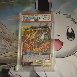 Pokemon TCG Moltres Zapdos Articuno GX SM Black Star Holo SM210 PSA 10 - Image 1
