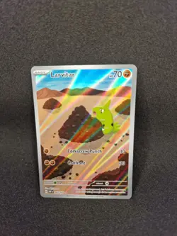 Larvitar 203/197 Illustration Rare Alternative Art Pokemon TCG Card - Image 1