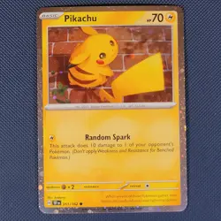 Pikachu 51/162 - Temporal Forces - Promo Cosmos Holo Pokemon Card - M / NM - Image 1