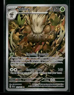 Shiftry 163/162 Pokemon SV05: Temporal Forces Illustration Rare NM - Image 1