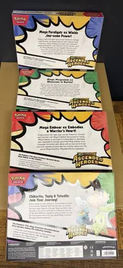 Pokemon ME Ascended Heroes Ex Box Set of 3 & 1X Deluxe Pin Col. Factory seale! - Image 2