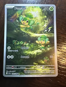 Pokemon TCG Pansage 089/086 Illustration Rare Holo Black Bolt English Near Mint - Image 2