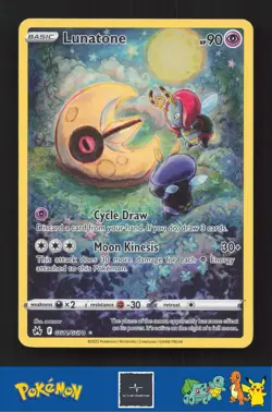 2023 Pokemon SWSH Crown Zenith GG11/GG70 Lunatone - Image 1