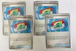 4 Pokepad Pokemon Trainer Poke Pad Perfect Order NM, Unplayed - Image 1