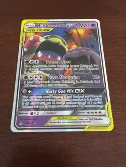 Muk & Alolan Muk GX Tag Team 61/214 Holo Pokemon Card VG - VG-NM - Image 1
