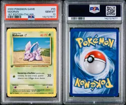 POKEMON PSA 10 NIDORAN 55/102 SET BASE 1st PRIMA EDIZIONE ITALIANO 2000 LOW POP - Image 3