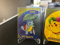 Pokemon Topps Pikachu PC1, Squirtle PC4, and Bulbasaur PC2 Clear Cards - Image 2