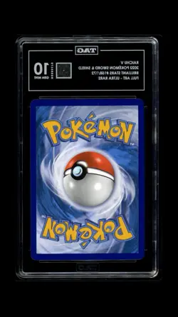 Raichu V 158/172 Brilliant Stars Full Art Ultra Rare Holo TAG Graded 10 Pokemon - Image 2
